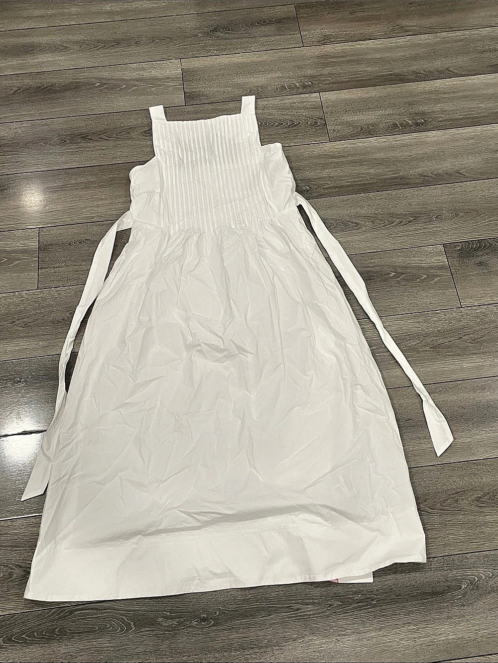 CIDER Striped Maxi Dress in White Size XS NWT
